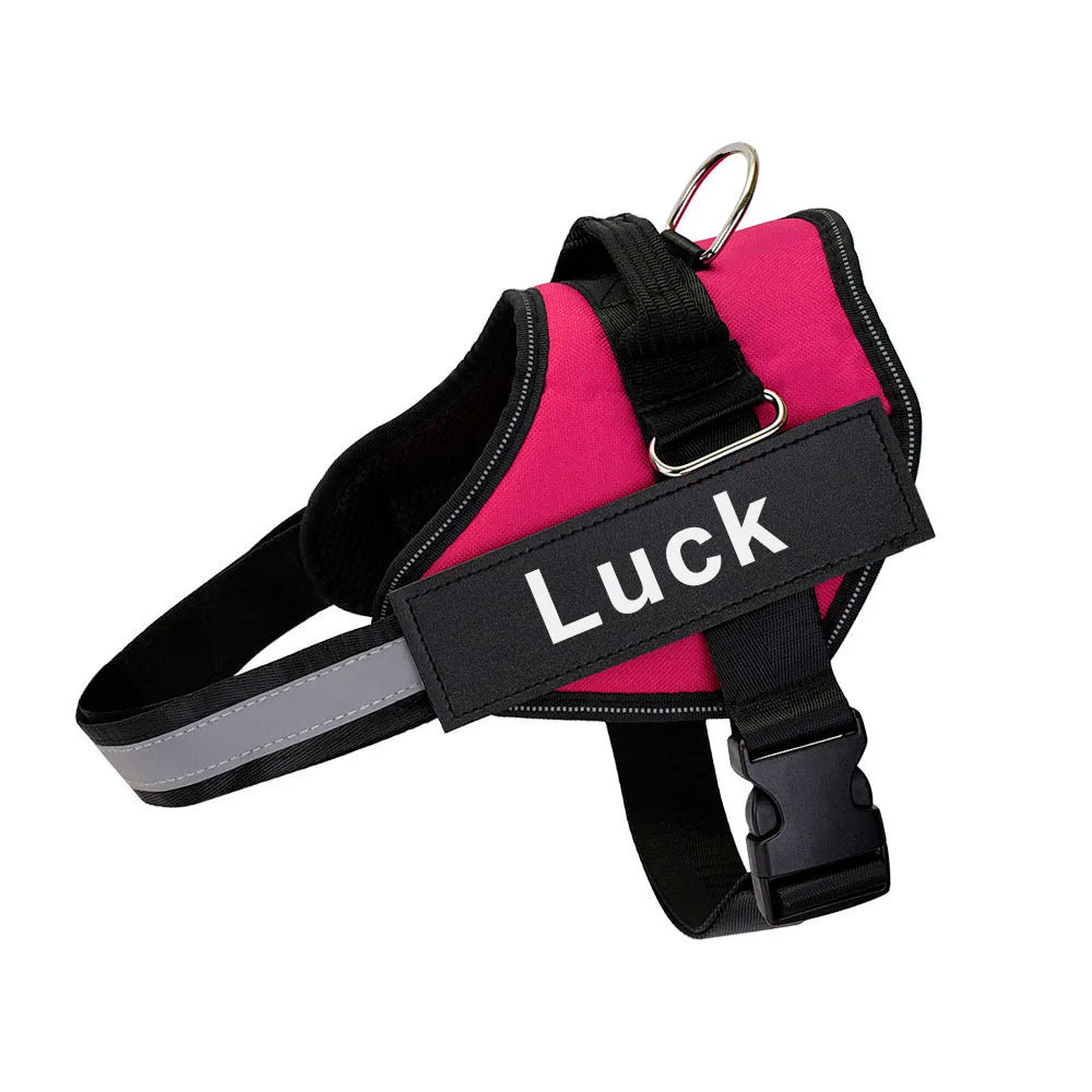 Dog Harness Reflective Vest ID Patch