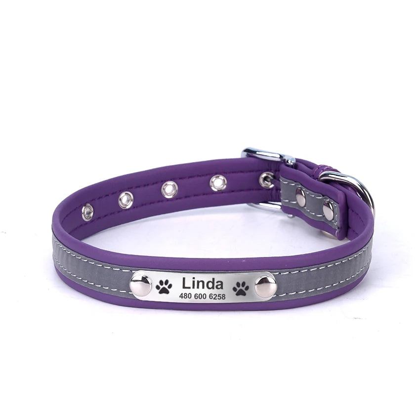 Personalized Reflective Dog Collar