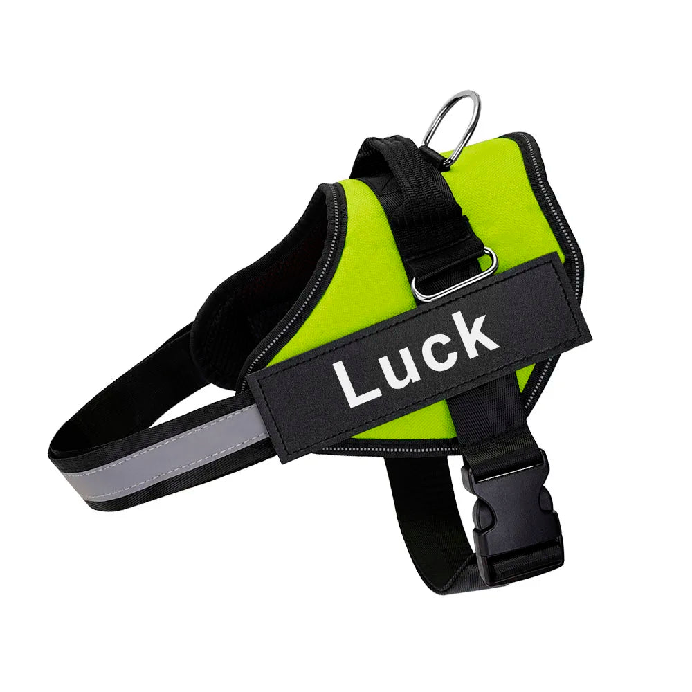 Dog Harness Reflective Vest ID Patch