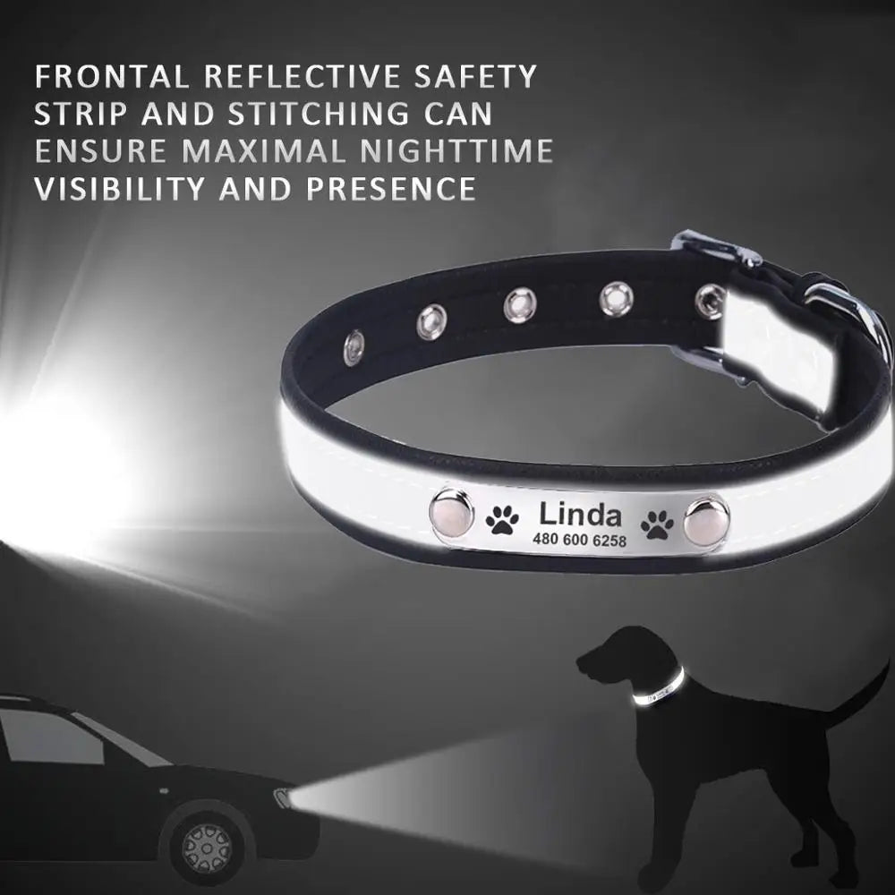 Personalized Reflective Dog Collar