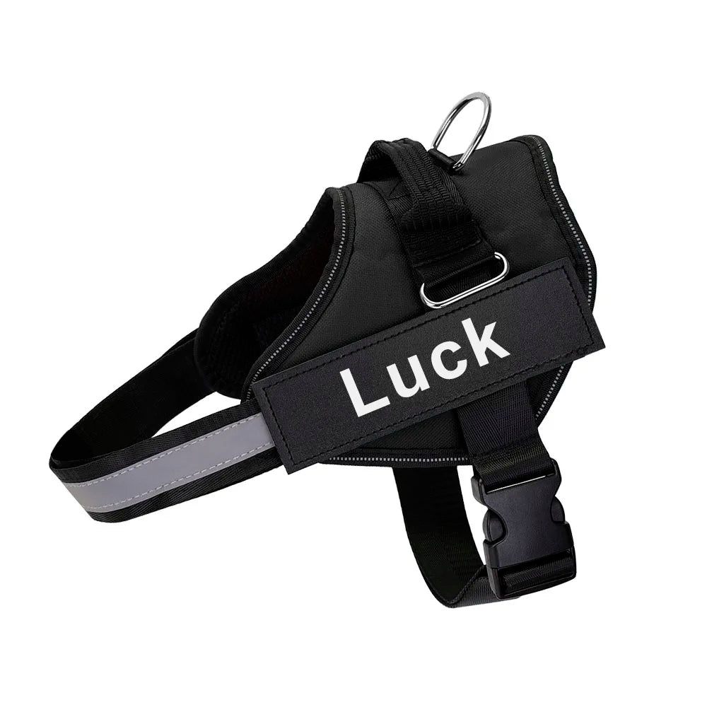 Dog Harness Reflective Vest ID Patch