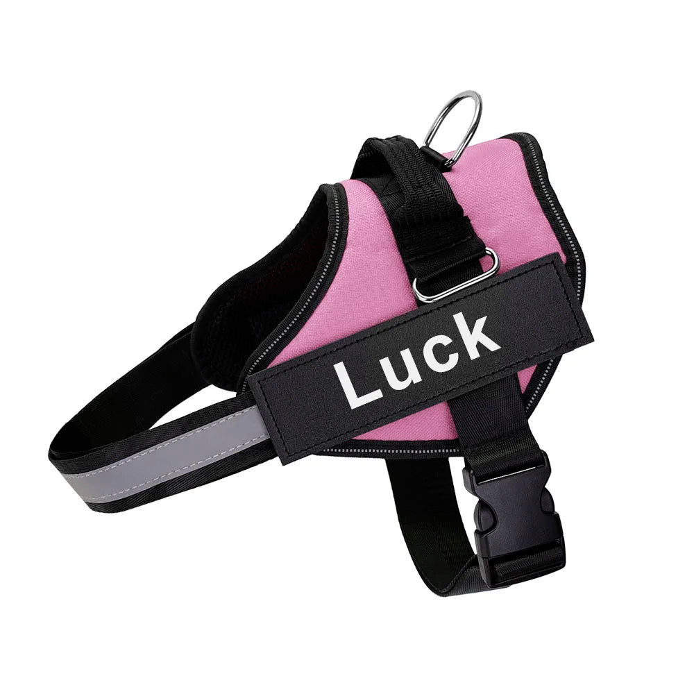 Dog Harness Reflective Vest ID Patch