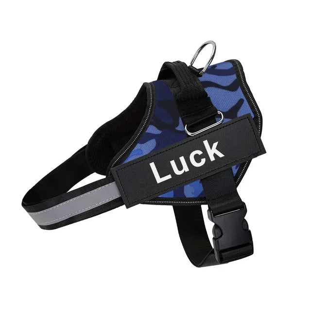 Dog Harness Reflective Vest ID Patch