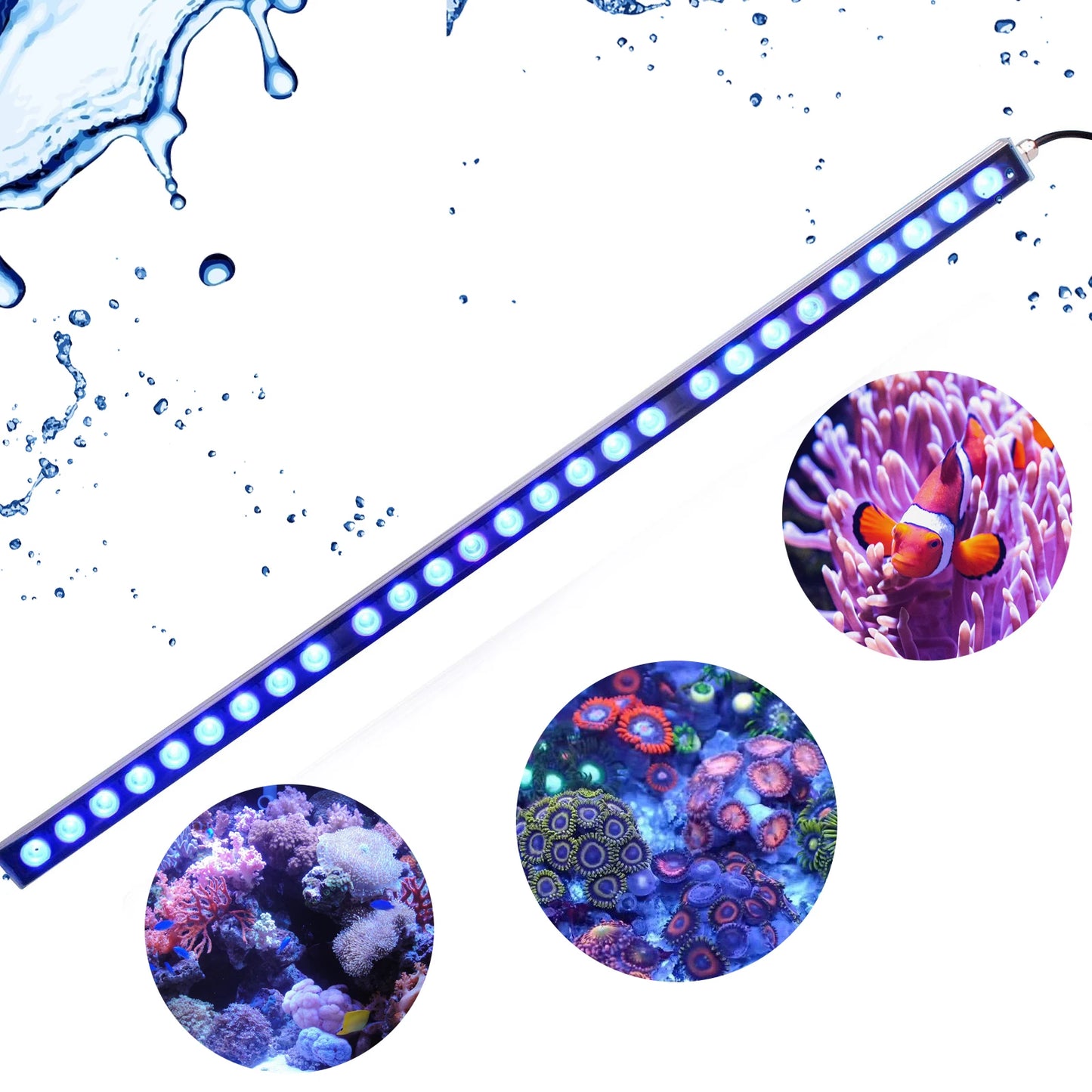 54W/81W/108W Aquarium Light with 470nm Blue Spectrum Leds