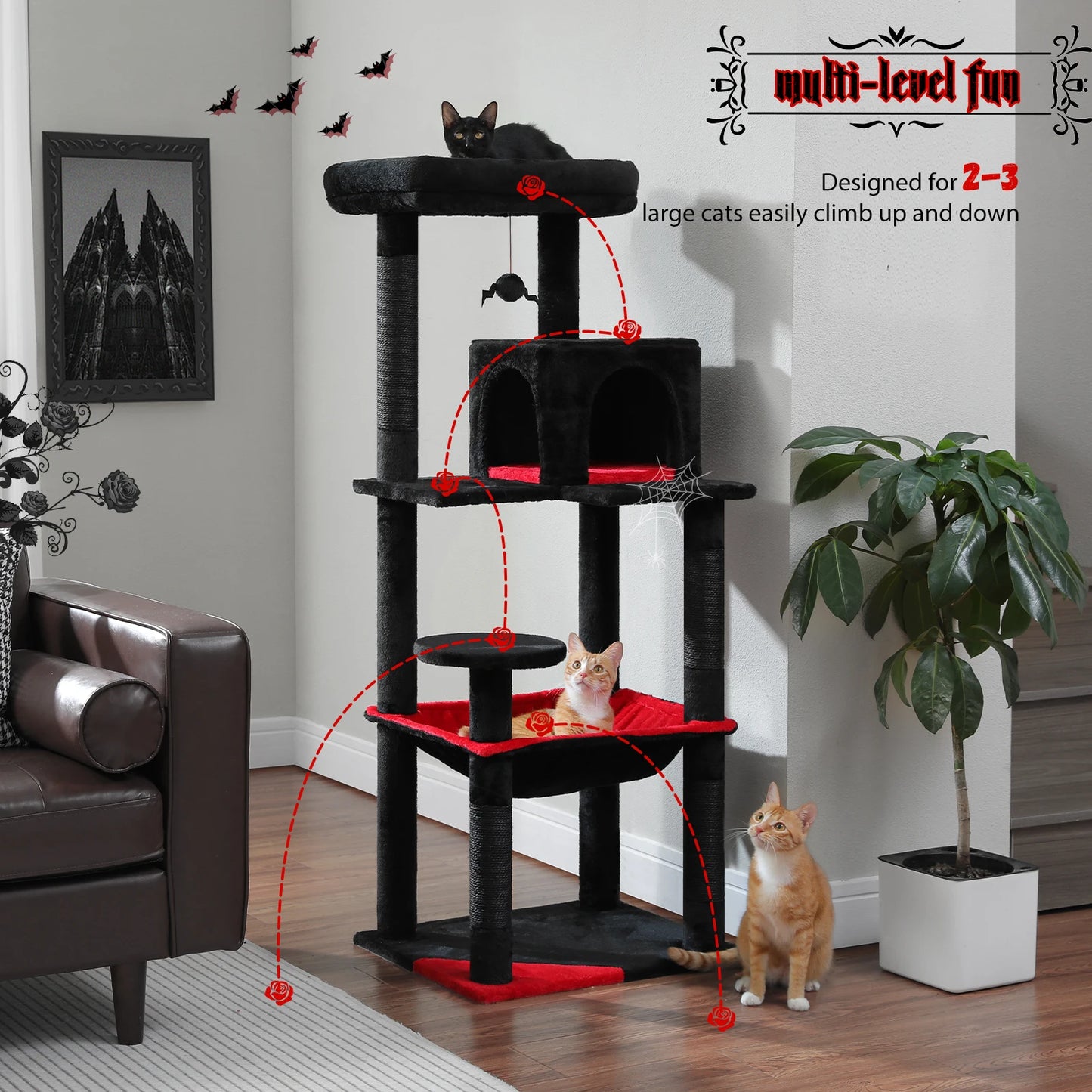 Cat Tree 5-Level Tower.