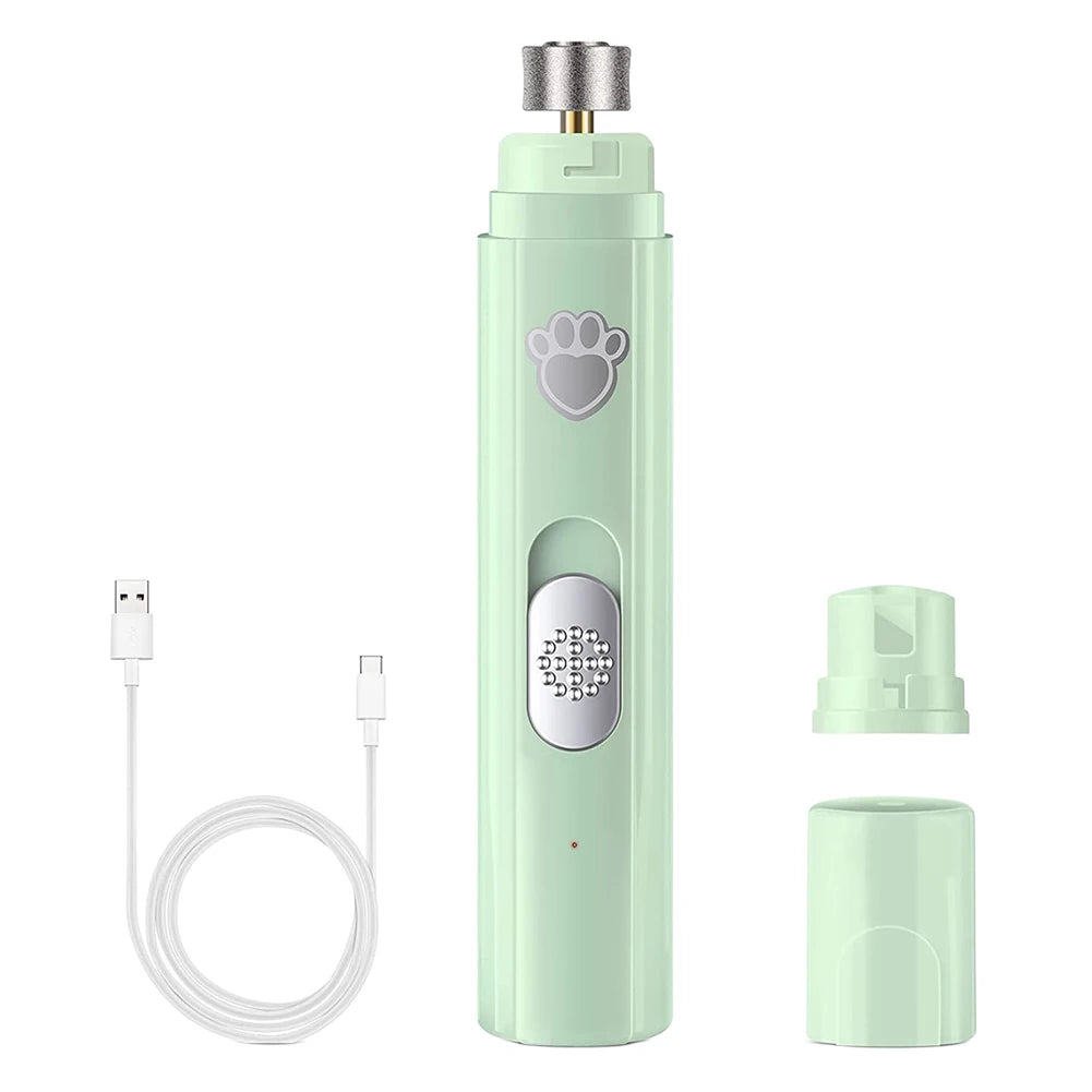 Electric Dog Nail Grinder USB Rechargeable LED