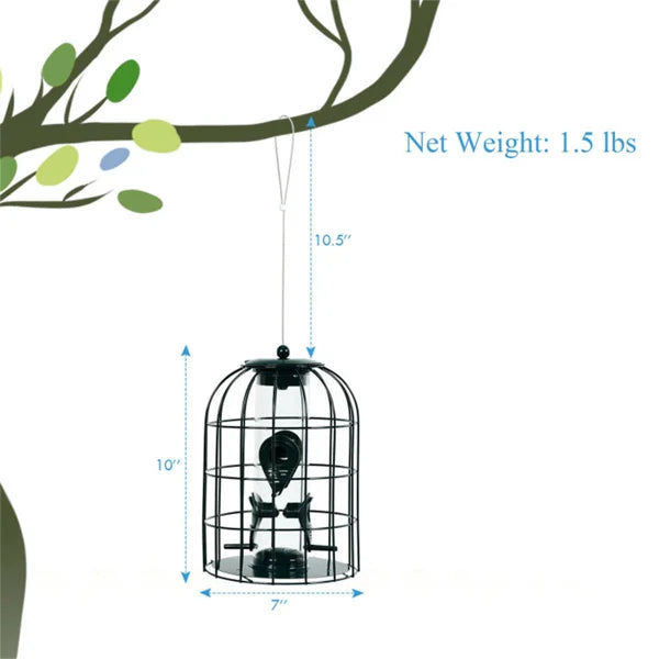 Bird Feeder 7'' x7'' x10'' Small Animals Feeding & Watering