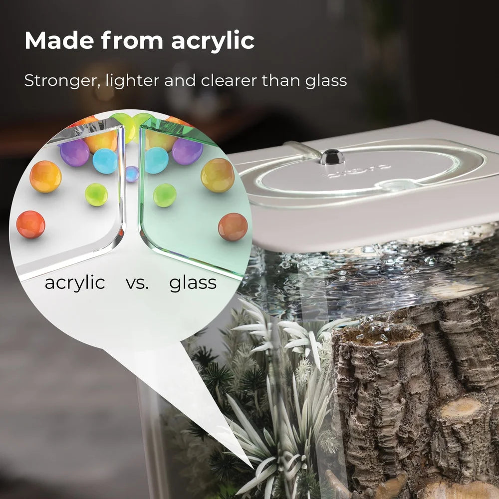 Acrylic Aquarium 8 Gallon with Light
