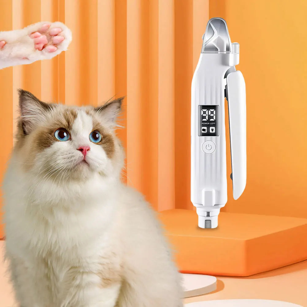 2 in 1 Electric Pet Nail Trimmer Quiet