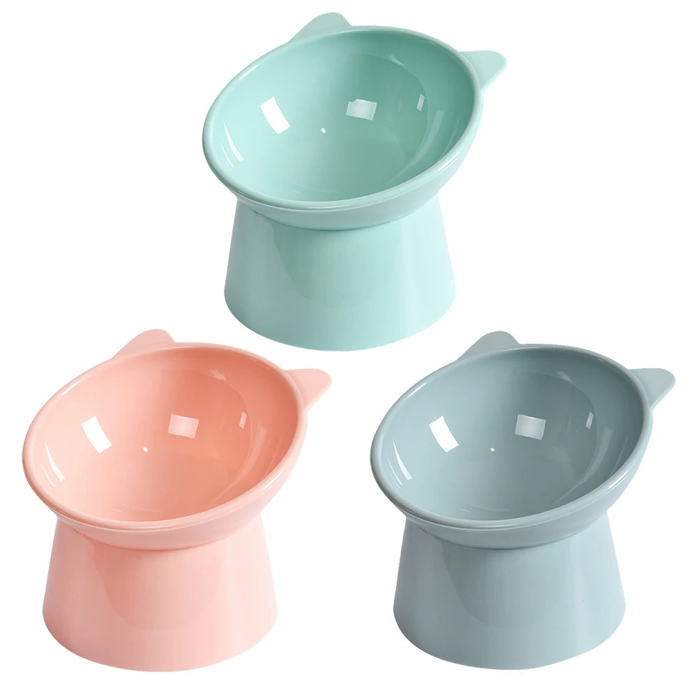 Tilted Cat Food Bowl Elevate Ergonomic Raised