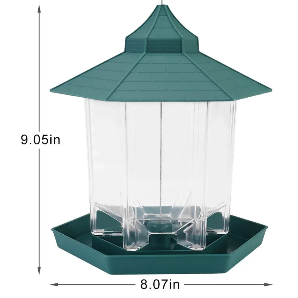 Wild Bird Hangable Feeder Outdoor Container With Rope