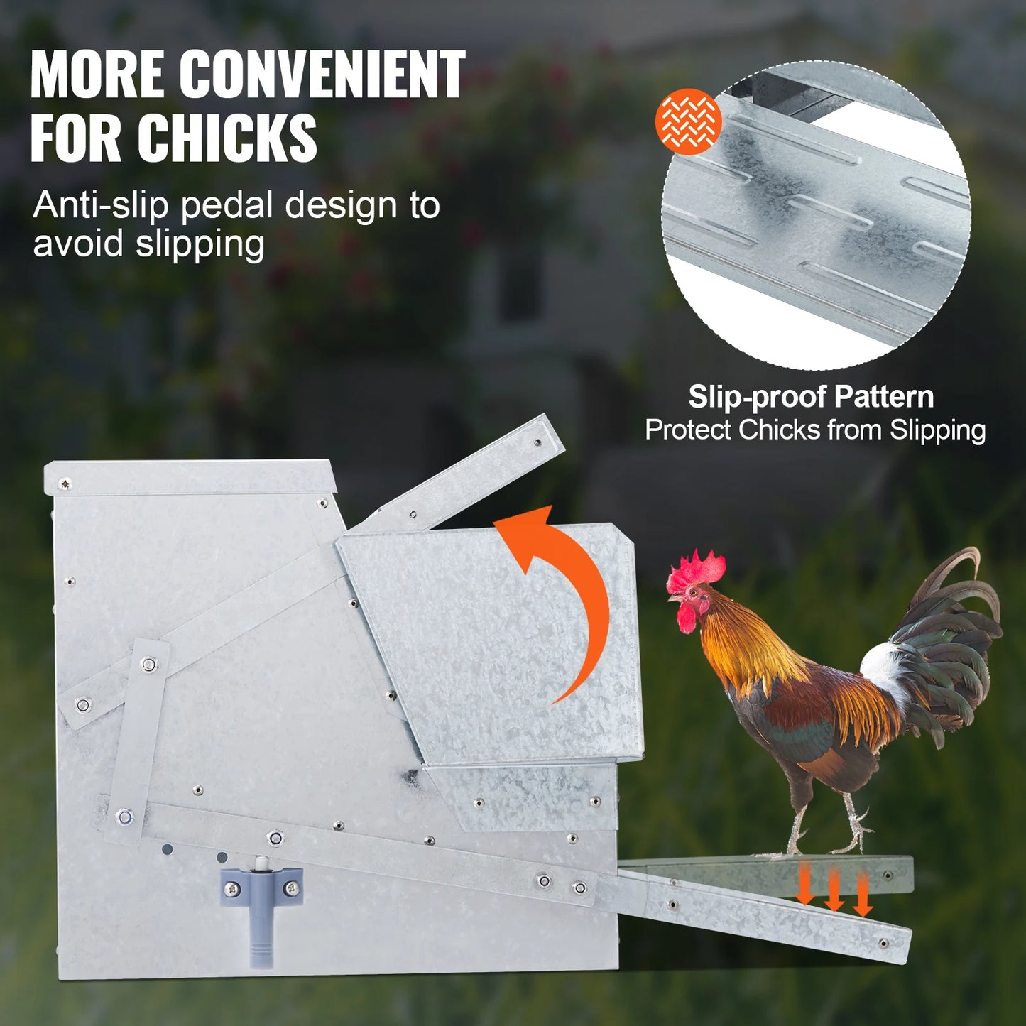 Automatic Chicken Feeder 25 lbs Capacity Poultry Feeder