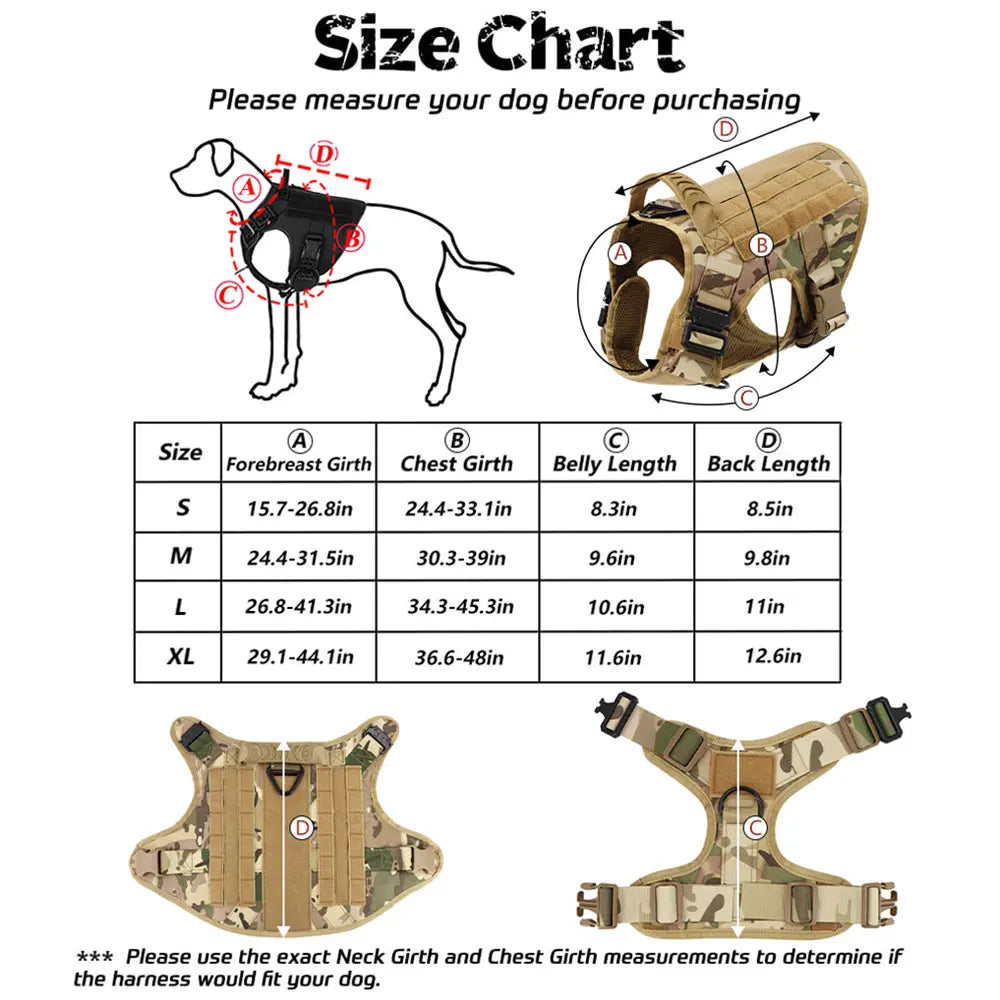Large Padded Dog Harness And Leash Set