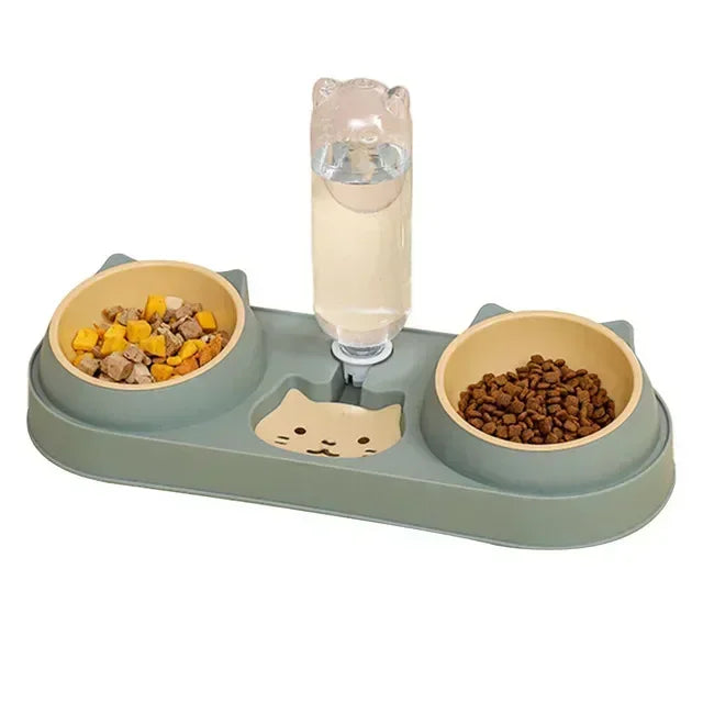 Automatic Cat And Dog Bowl With Water Fountain