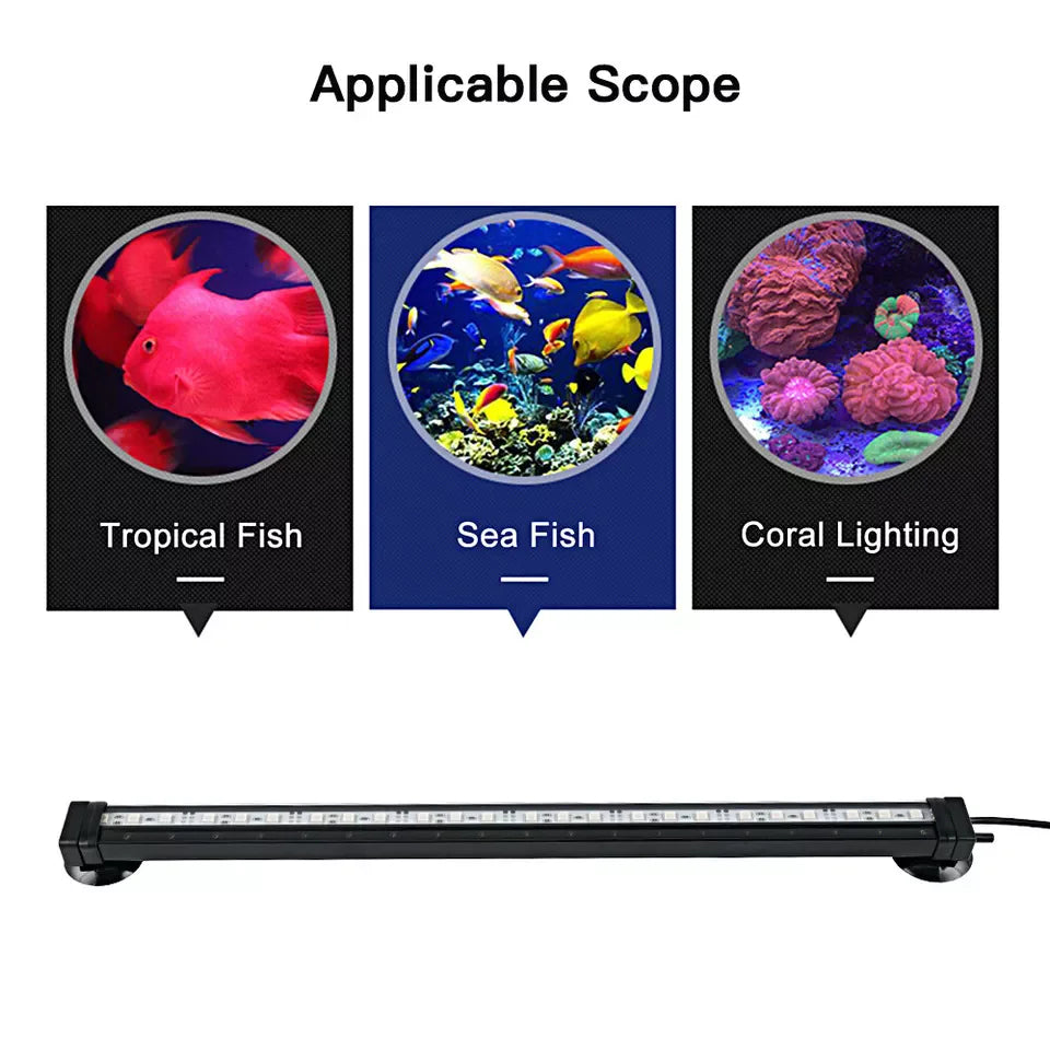 Aquarium Underwater Air Bubble LED Light Fish Tank