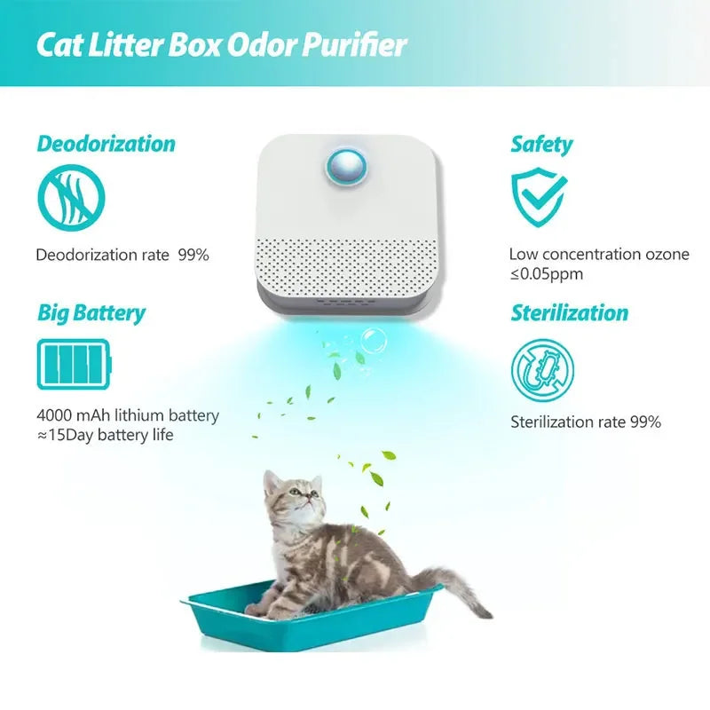 Smart Cat Odor Purifier for Cats Litter Box