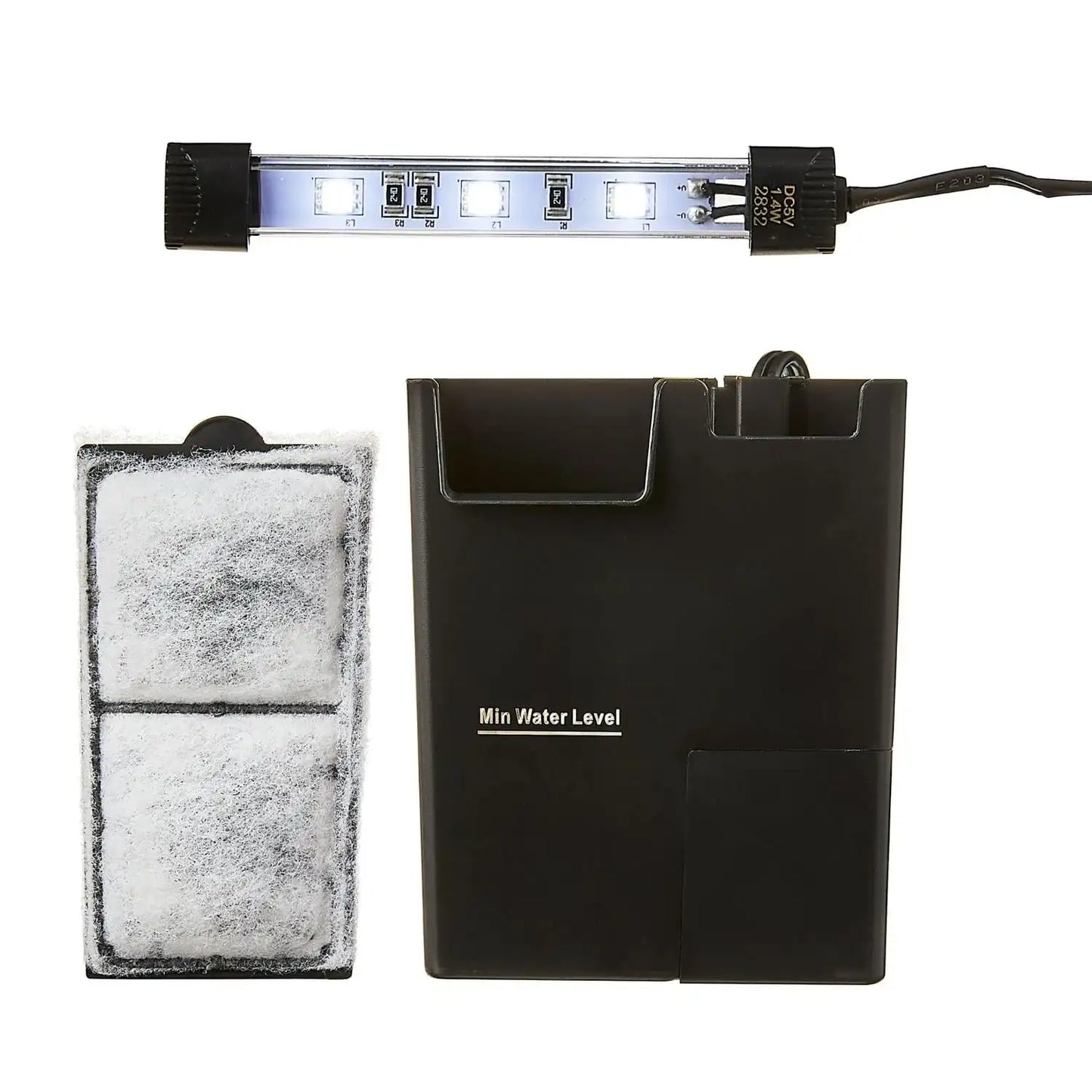 1.5 Gallon Plastic Aquarium w/Light