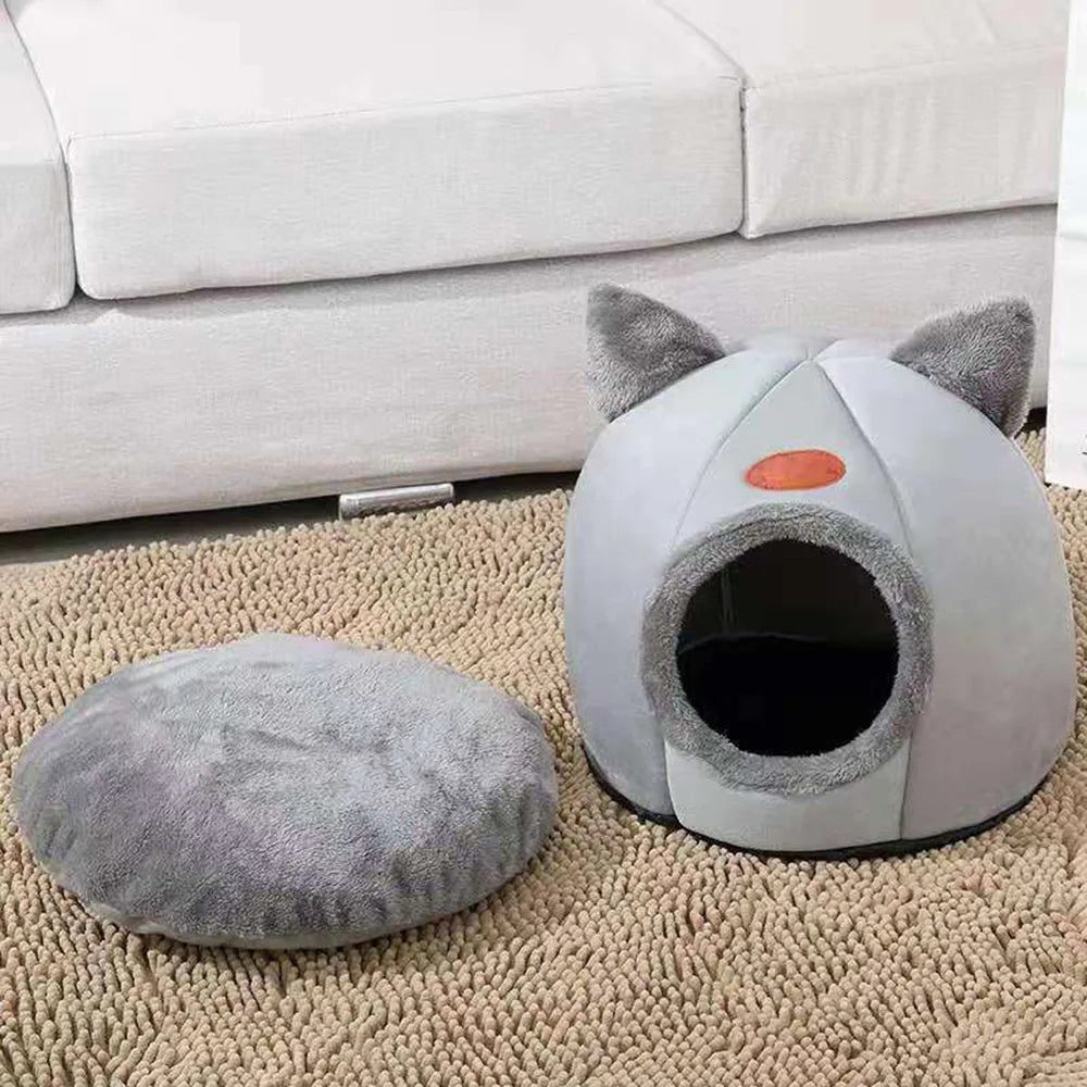 Pet bed with ears. Comfortable, Soft. Machine Washable