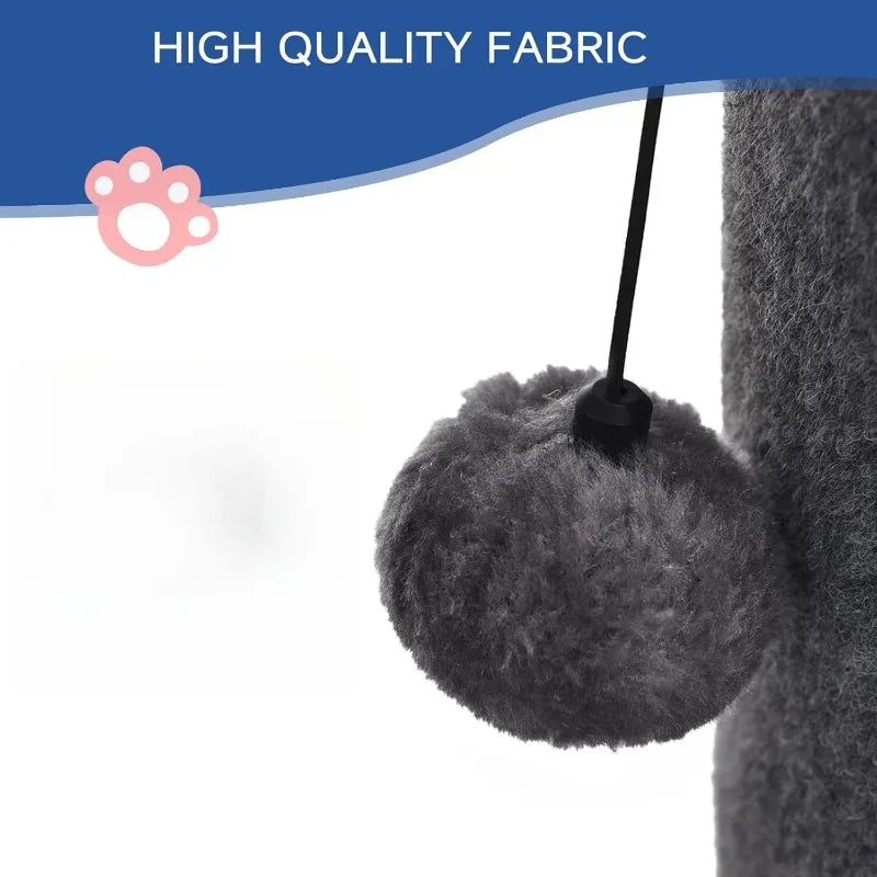 Cat Scratching Post With Replacable Toys and Sturdy Base.