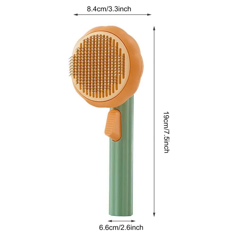 Pet Comb One-click Cleaning Button Hair Removal