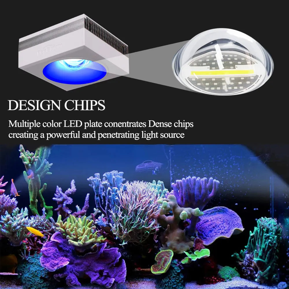 RL90 WiFi Aquarium LED Lighting 100W, Marine Tank.