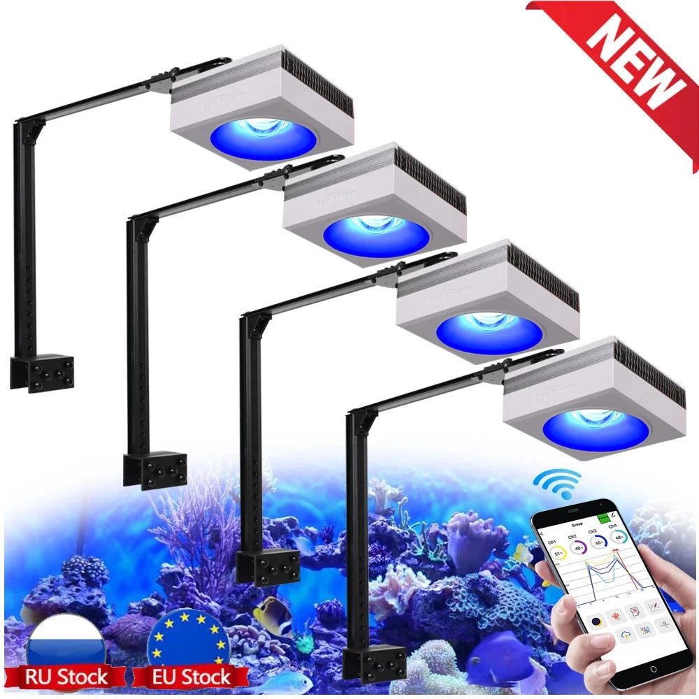 RL90 WiFi Aquarium LED Lighting 100W, Marine Tank.