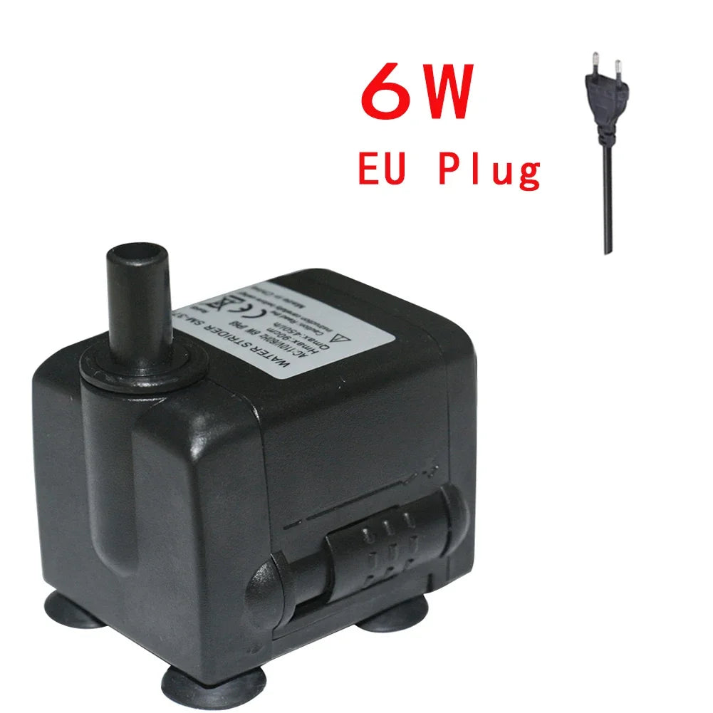 3W/4W/5W/6W Ultra-Quiet Submersible Aquarium Water Pump