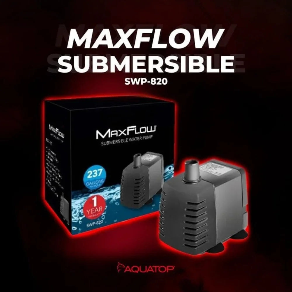 Submersible Aquarium Pump Adjustable Flow, for Fish Tanks, sumps and Statuary,