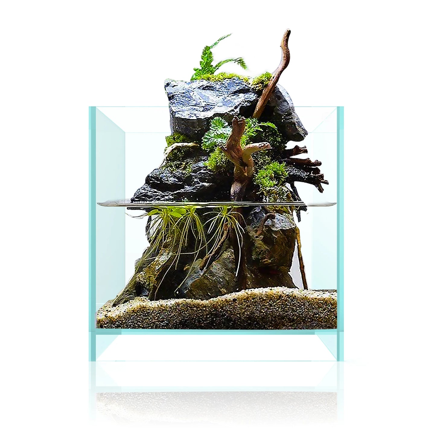 Rimless Low Iron Fish Tank Ultra-White Translucent Glass