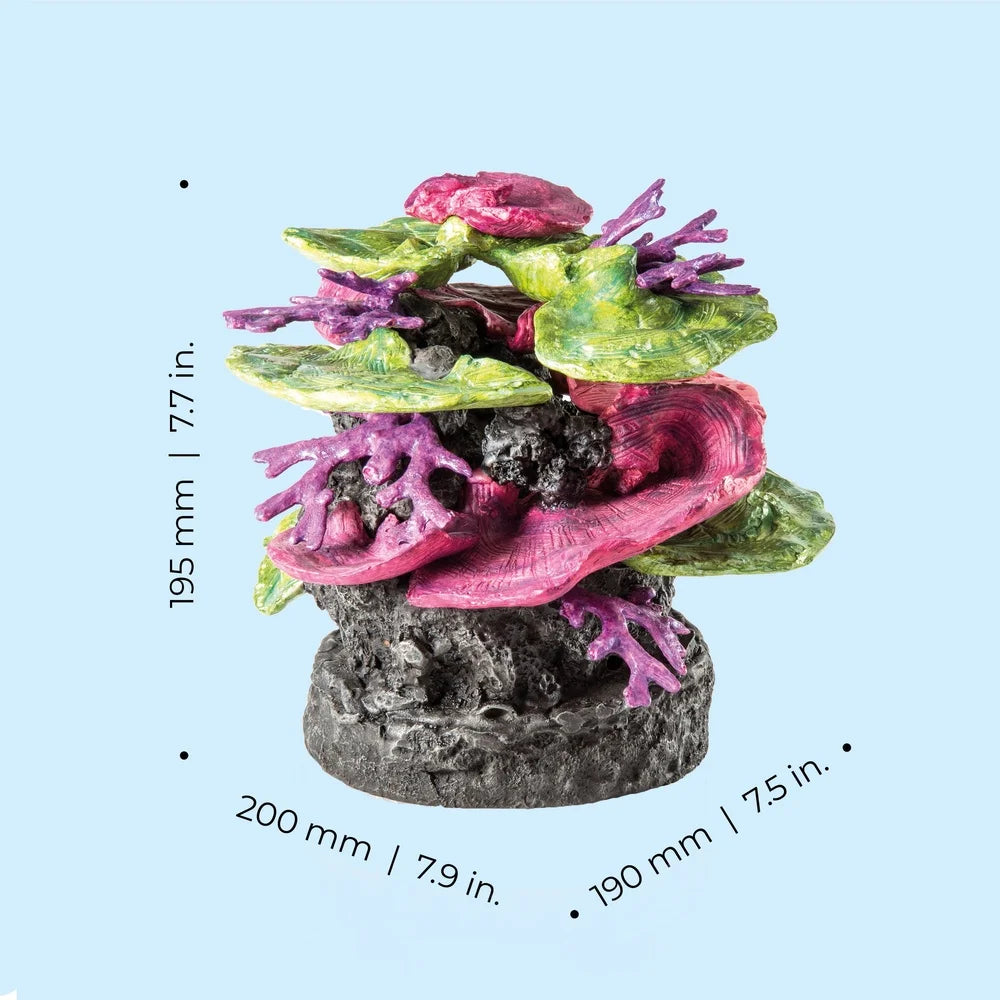 Aquarium Decor Coral Ridge Sculpture Centerpiece 7.9x7.5x7.7 Inches