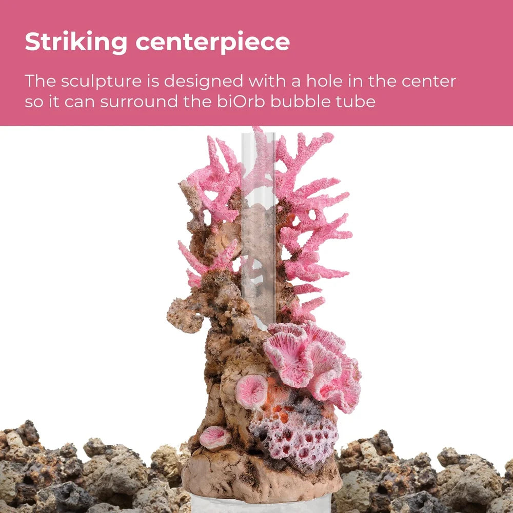 Pink Ocean Aquarium Decor Set with Seashells