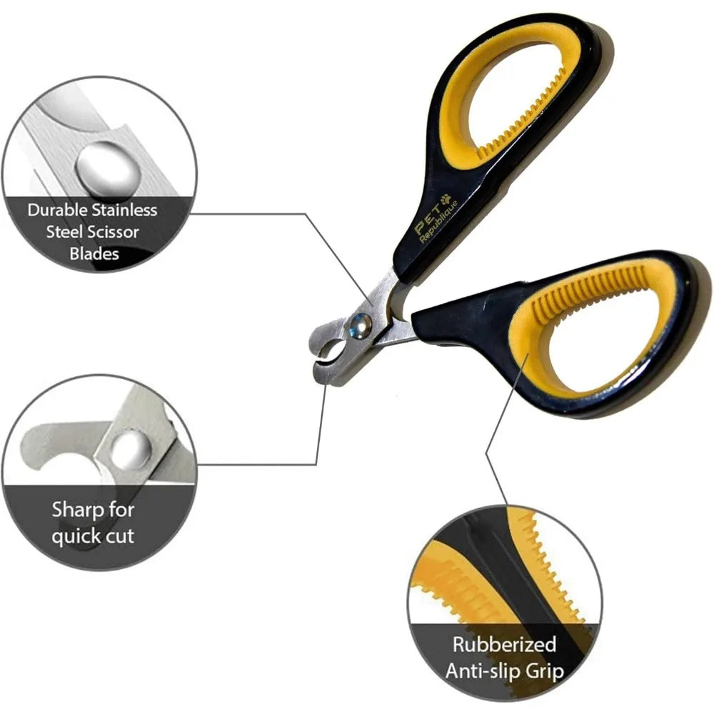 Professional Stainless-Steel Nail Clipper for Cats, Kittens, Hamster, Rabbits, Birds, & Small Breed Animals Claw Trimmer