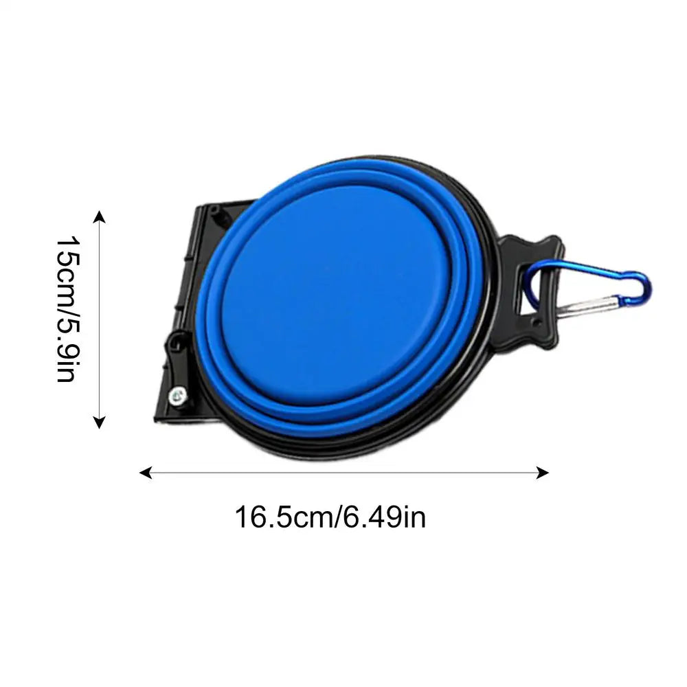 Foldable Double Dog Bowl Travel