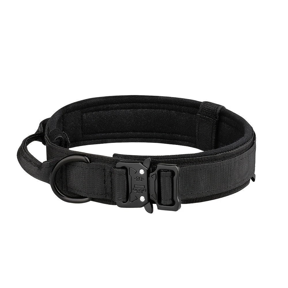 Dog Training Collar. Tactical With Metal Buckle.