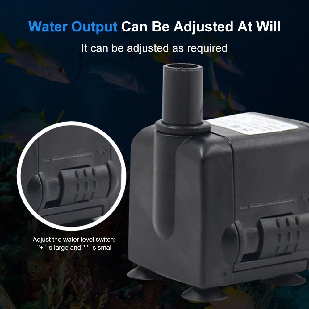 3W/4W/5W/6W Ultra-Quiet Submersible Aquarium Water Pump
