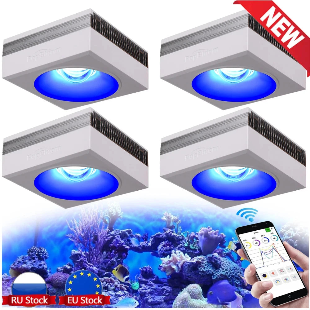 RL90 WiFi Aquarium LED Lighting 100W, Marine Tank.