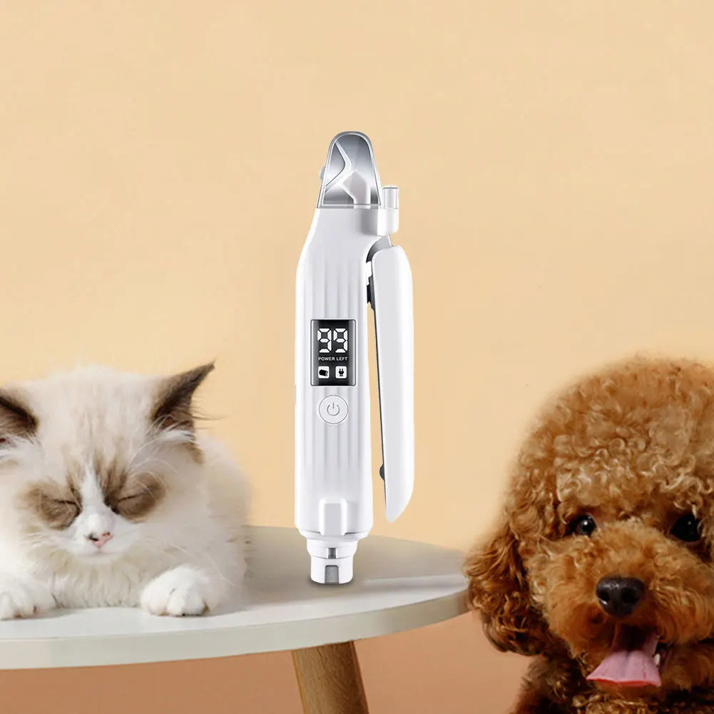 2 in 1 Electric Pet Nail Trimmer Quiet