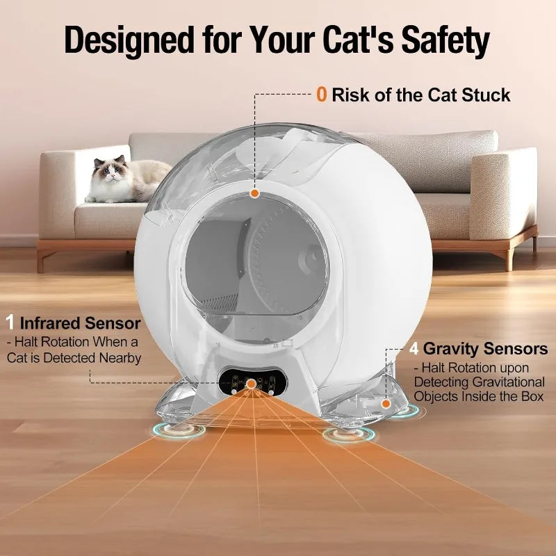 Self Cleaning Litter Box, Odor Removal.