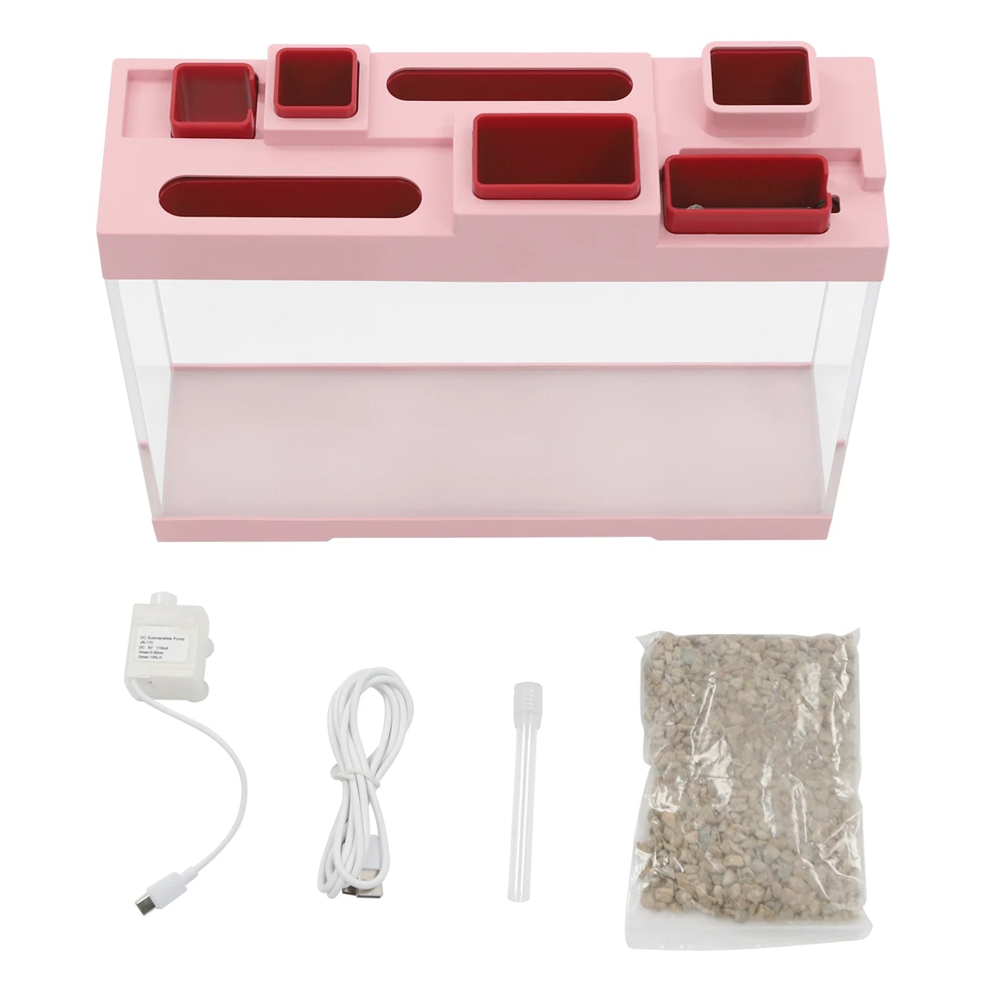 Acrylic Aquarium Narrow Fish Tank 3-4L Capacity