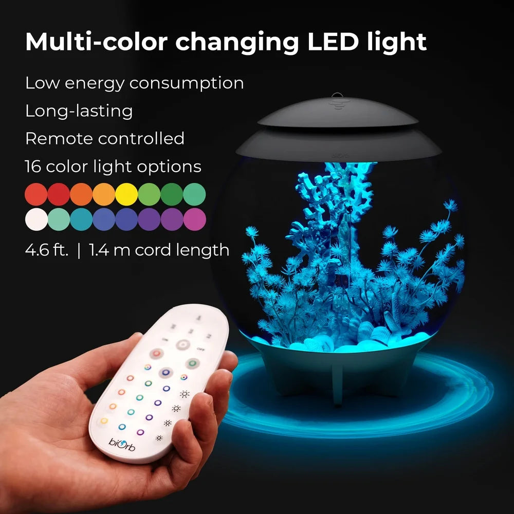 8 Gallon Acrylic Aquarium with Multi-Color Remote