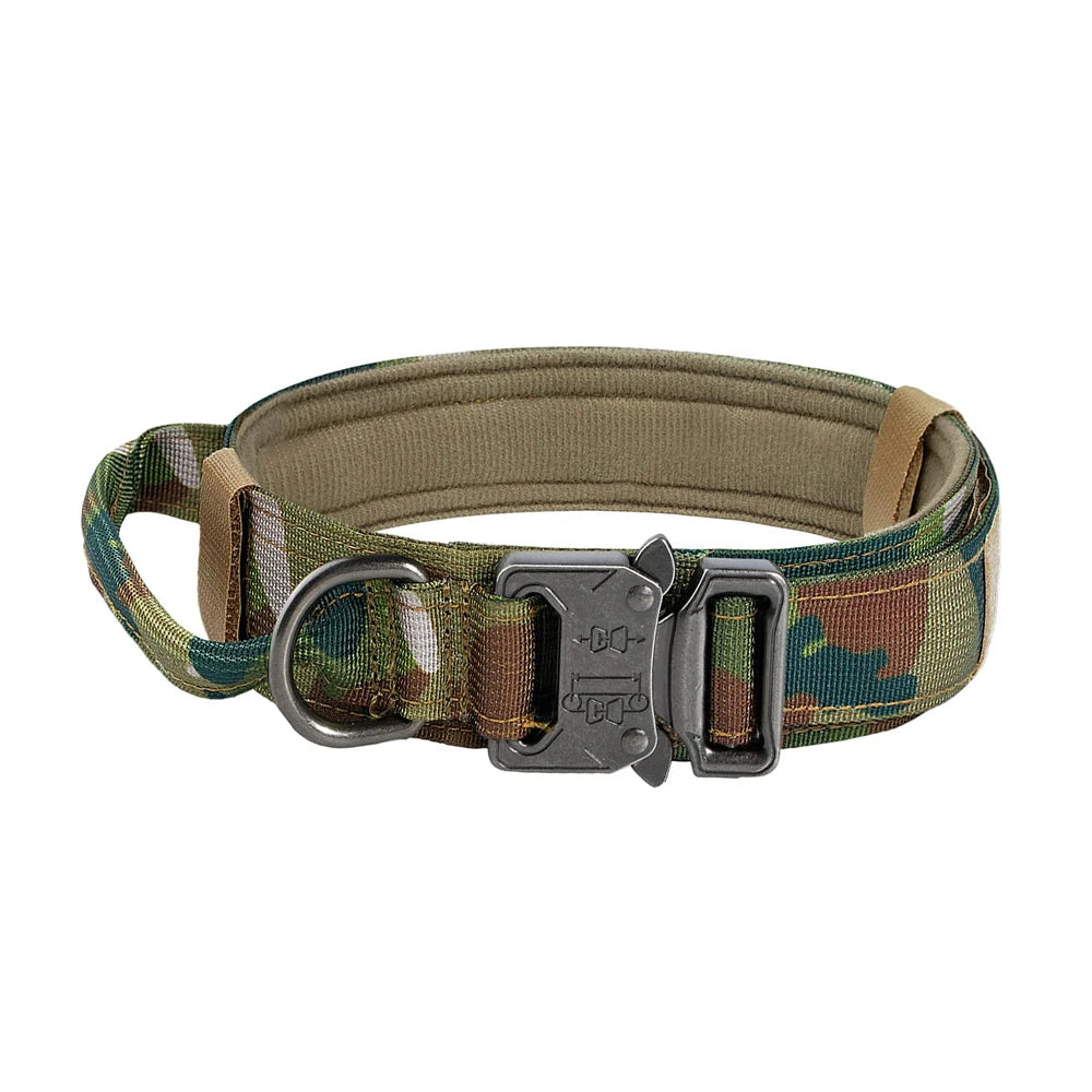 Dog Training Collar. Tactical With Metal Buckle.