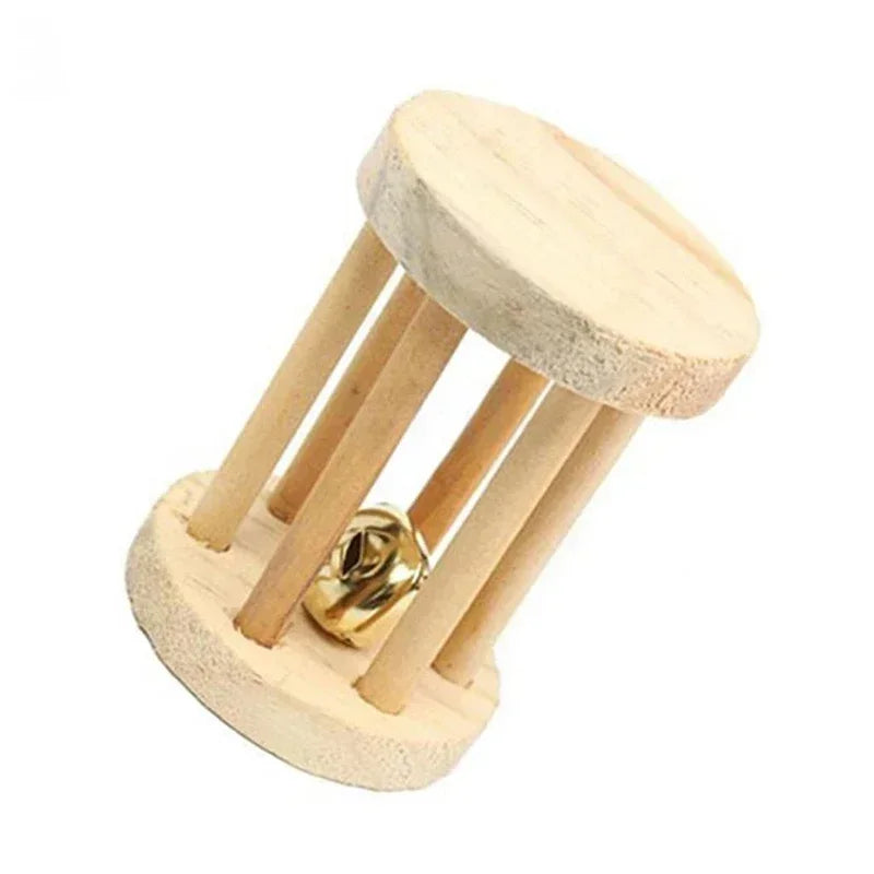Cute Rabbit Wooden Chew Toys for Guinea Pigs Rat