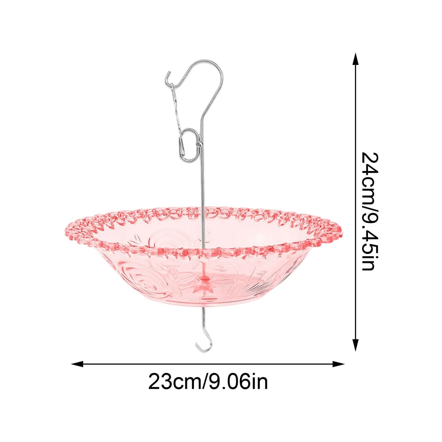 Hanging Bird Bathtub Feeder for Outdoor Decoration