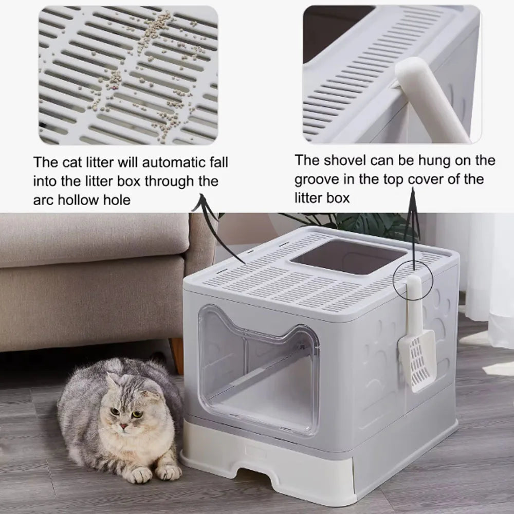 Foldable Litter Box: Drawer Design