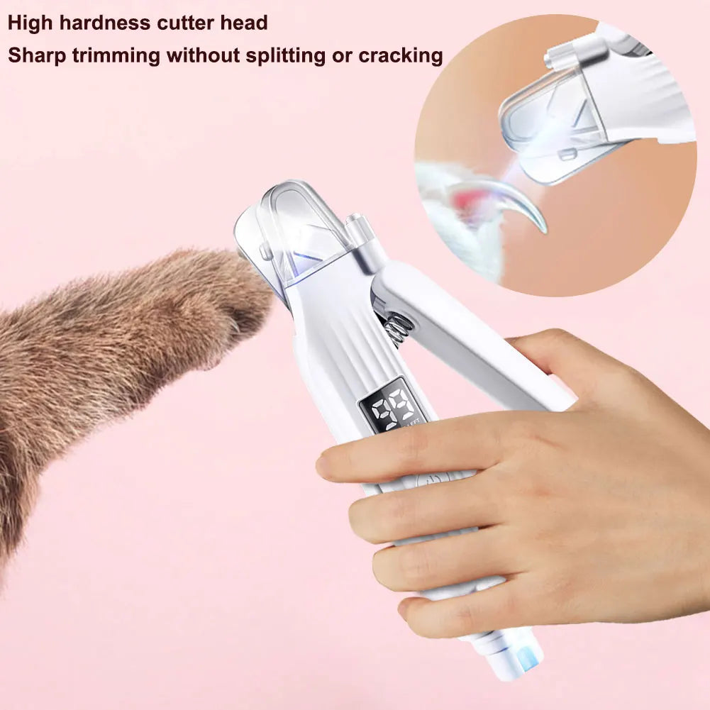 2 in 1 Electric Pet Nail Trimmer Quiet