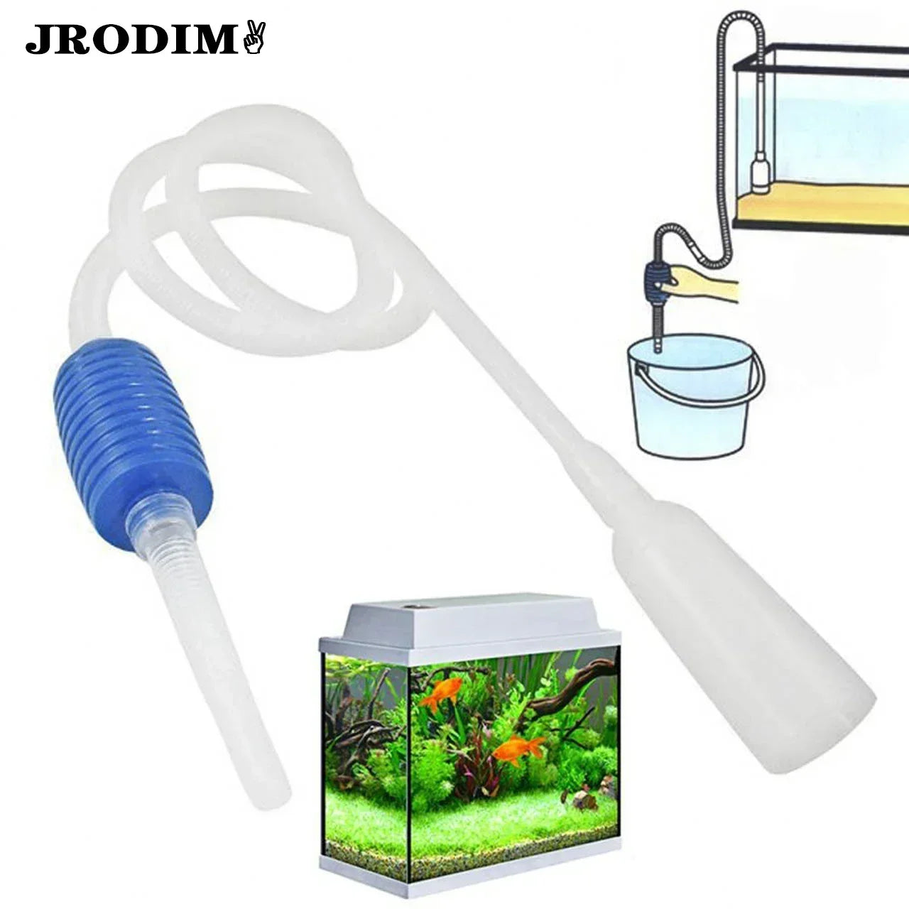 1.5M Aquarium Vacuum, Siphon Pump Cleaner