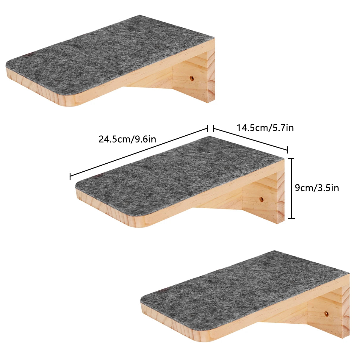 Cat Tree Wall Mounted Climbing Shelves with Ladder.