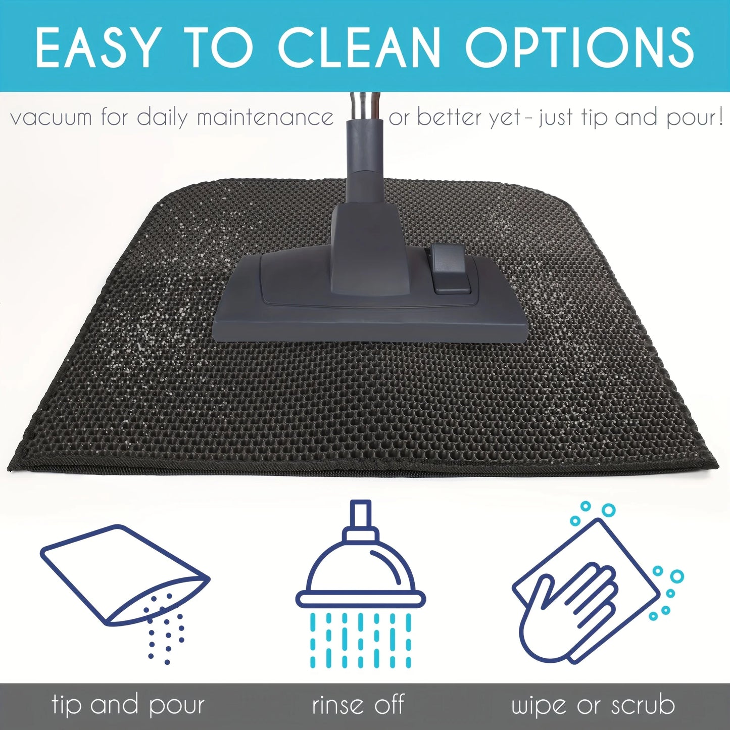 Double layer honeycomb cat litter mat