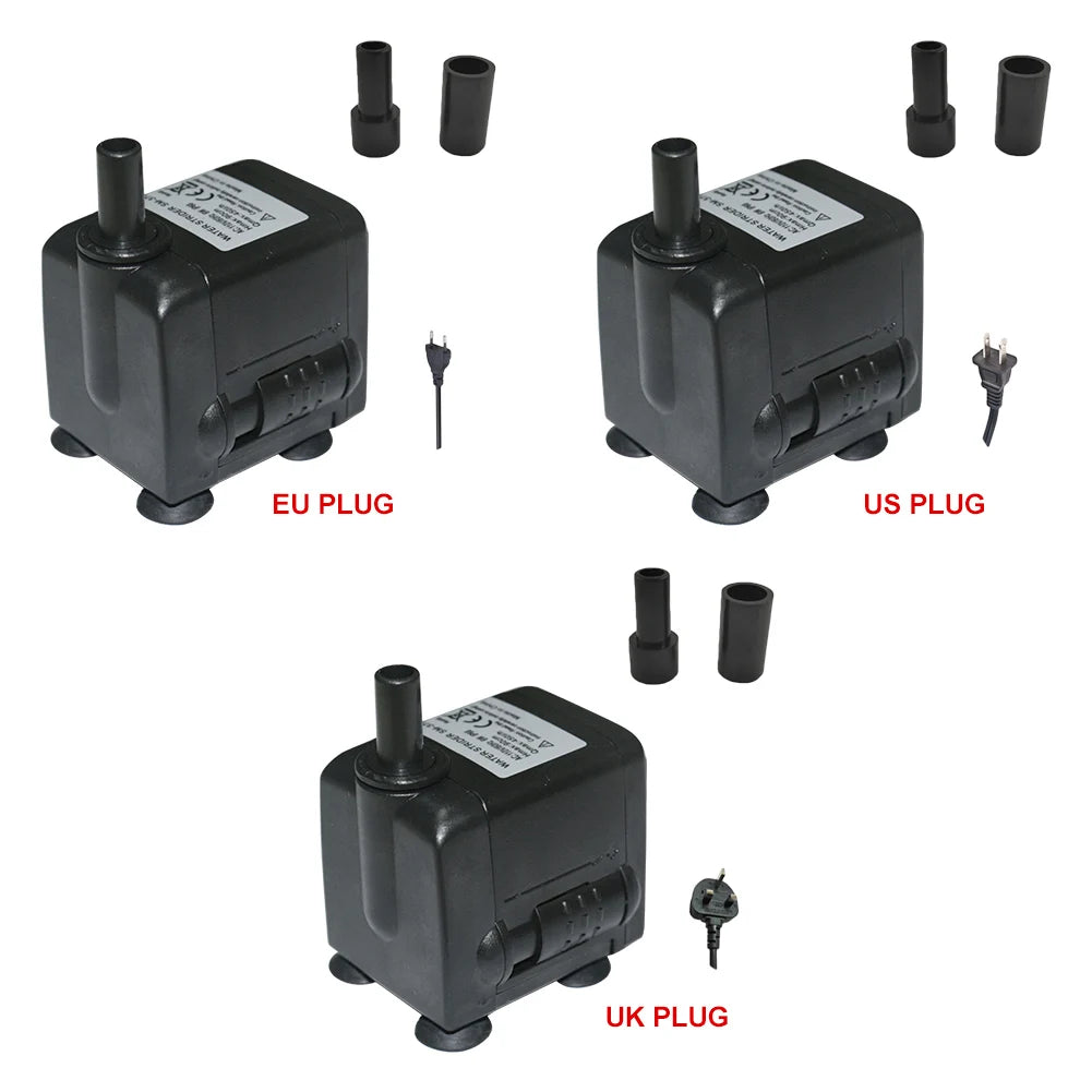 3W/4W/5W/6W Ultra-Quiet Submersible Aquarium Water Pump