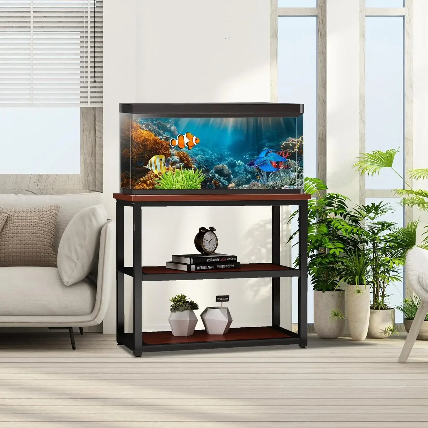 Tank Stand, 20-29 Gallon Fish Metal Aquarium